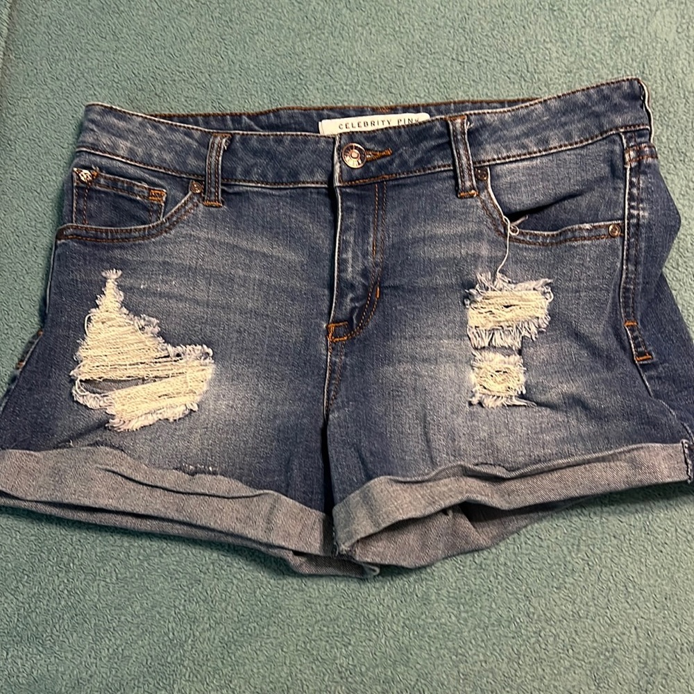 Celebrity Pink Jean Shorts
